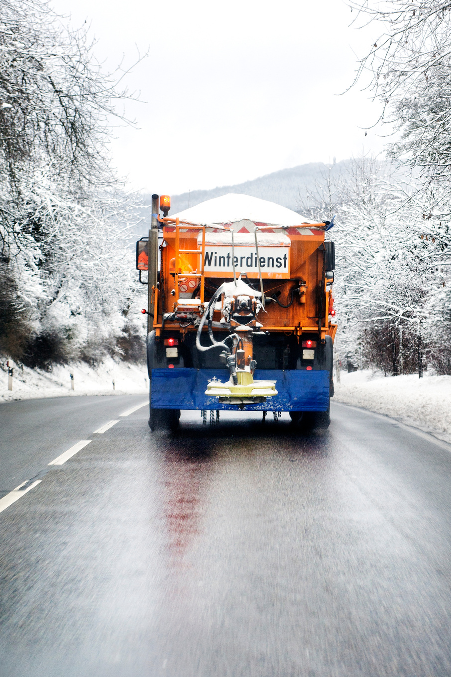 Winter service - snow plow truck